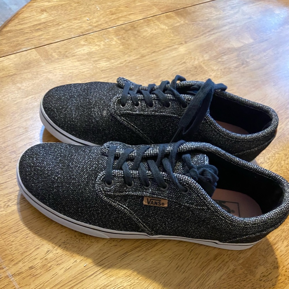 Grey canvas Vans women’s 8.5